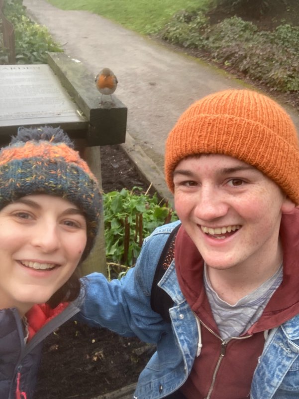 Meet the student team leader superheros - Joe and Lucy (and their admiring robin)